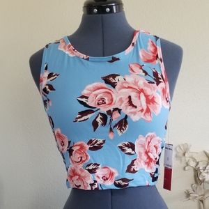 Hot Kiss Flower Print top